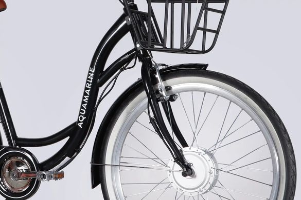 Велосипед з електроприводом 28" Dorozhnik eAQUAMARINE BH 36B 13А*г 500Вт 2026, Черный, 19"