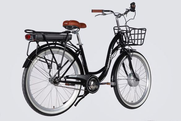 Велосипед з електроприводом 28" Dorozhnik eAQUAMARINE BH 36B 13А*г 500Вт 2026, Черный, 19"