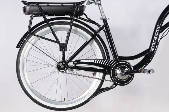 Велосипед з електроприводом 28" Dorozhnik eAQUAMARINE BH 36B 13А*г 500Вт 2026, Черный, 19"