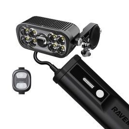 Велосипедная фара Ravemen XR6000 (6000 lm, 8000 mAh) наружная батарея, беспроводная кнопка