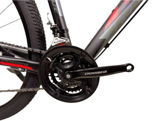Велосипед 29" Crossbike Drive 2026, Черно-красный, 19" (172-188 см)