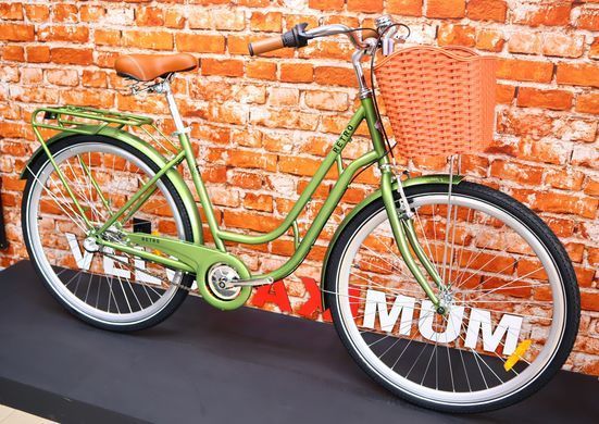 Велосипед 28" Dorozhnik RETRO PH на планетарці Shimano Nexus 2026, Зелений, 19" (165-185 см)