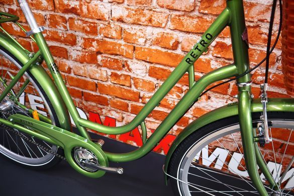 Велосипед 28" Dorozhnik RETRO PH на планетарці Shimano Nexus 2026, Зелений, 19" (165-185 см)