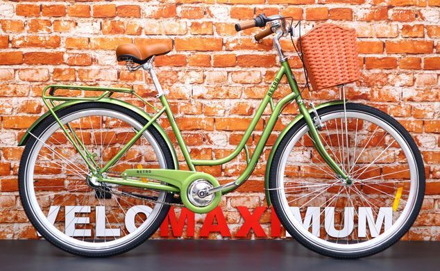 Велосипед 28" Dorozhnik RETRO PH на планетарці Shimano Nexus 2026, Зелений, 19" (165-185 см)