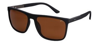 Очки Relax Max black rubber rubber, линза brown (TAC 1,0mm Polarized), кат. 3