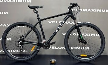 Велосипед 29" WALK Genezis (2*8) 2026, Чорно-зелений, 19" (175-190 см)
