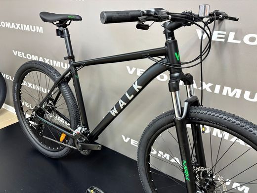 Велосипед 29" WALK Genezis (2*8) 2026, Чорно-зелений, 19" (175-190 см)