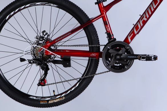 Велосипед 26" Formula MOTION DD FR 2026, Червоний, 13" (135-150 см)