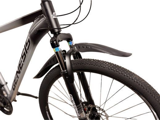 Велосипед 29" Crossbike Genesis 2026, Чорно-сірий, 19" (172-188 см)