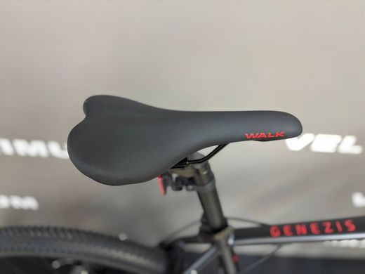 Велосипед 29" WALK Genezis (2*8) 2026, Чорно-червоний, 21" (185-200 см)