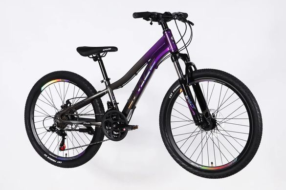 Велосипед 24" Space IZIDA DD FR 2026, Сіро-фіолетовий, 11" (125-145 см)