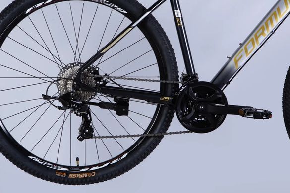 Велосипед 29" Formula F-1 DD CS 2026, Чорно-сірий, 21" (185-200 см)