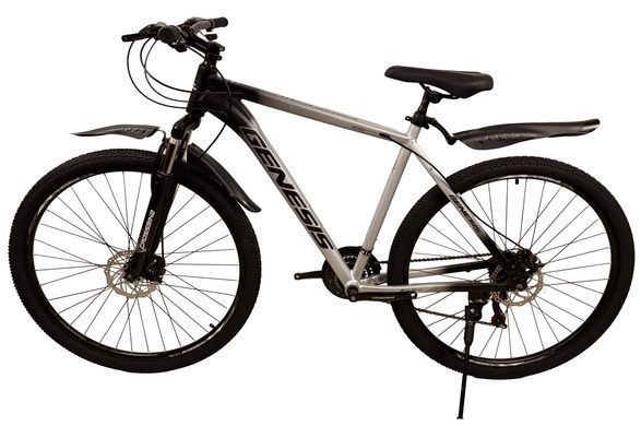 Велосипед 29" Crossbike Genesis 2026, Чорно-сірий, 19" (172-188 см)
