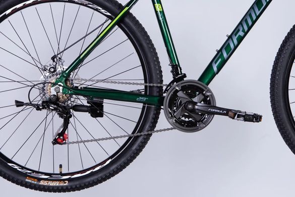 Велосипед 29" Formula MOTION DD FR 2026, Темно-зеленый, 21" (185-200 см)