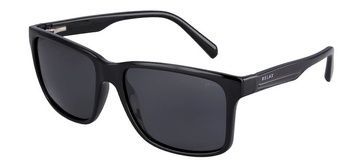Очки Relax Ben black shiny, линза smoke (TAC 1,0mm Polarized), кат. 3