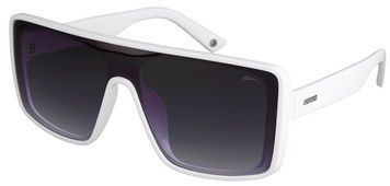 Очки Relax St. Barts white shiny, линза smoke grady (PC), кат. 3
