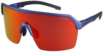 Окуляри R2 CLIFF dark blue (matt), лінза smoke (black-red chrome) PC, кат. 3