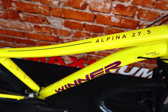 Велосипед Winner ALPINA 27,5 (2x7), Жовтий, 15