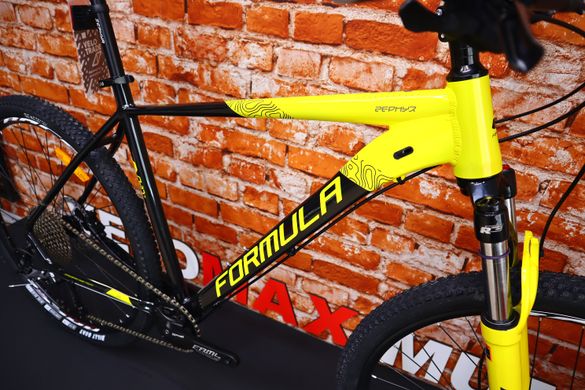 Велосипед 29" Formula ZEPHYR 1.0 AM HDD 2024, Чорно-жовтий, 19