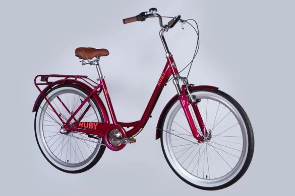 Велосипед 26 Dorozhnik RUBY PH на планетарці SHIMANO 2025 , Червоний, 17"