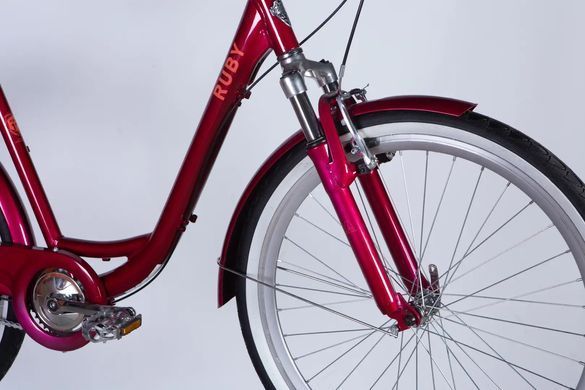 Велосипед 26 Dorozhnik RUBY PH на планетарці SHIMANO 2025 , Червоний, 17"